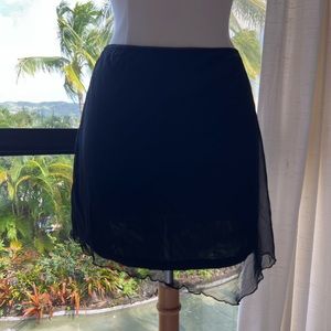 Asymmetrical mini skirt